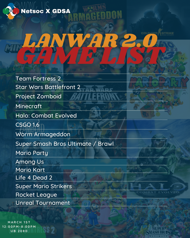 Upcoming Event - LAN WAR 2.0 - Games